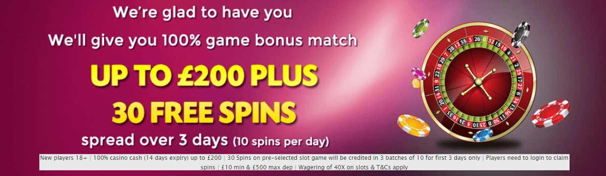SpinsVilla Casino UK Bonus