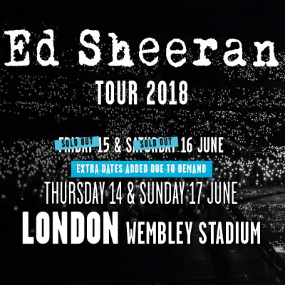 Ed Sheeran Wembley tickets